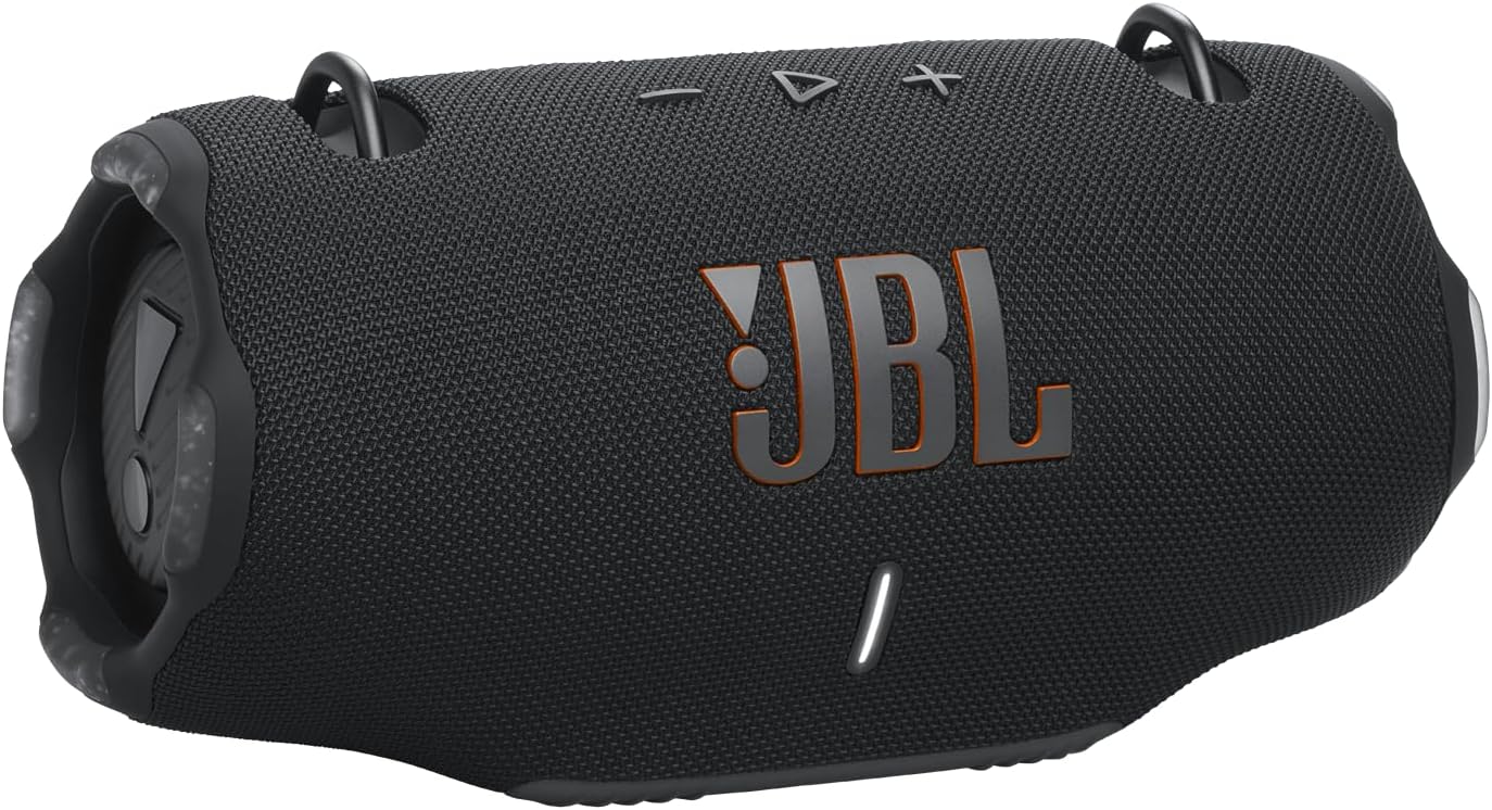 JBL Xtreme 4 - Portable Bluetooth Speaker, Powerful Sound and Deep Bass, IP67 Waterproof, 24 Hours of Playtime, Powerbank, PartyBoost for Multi-Speaker Pairing. JBL Xtreme 4 - Portable Bluetooth Speaker, Powerful Sound and Deep Bass, IP67 Waterproof, 24 Hours of Playtime, Powerbank, PartyBoost for Multi-Speaker Pairing.